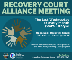 Recovery Court Alumni Meeting Flyer